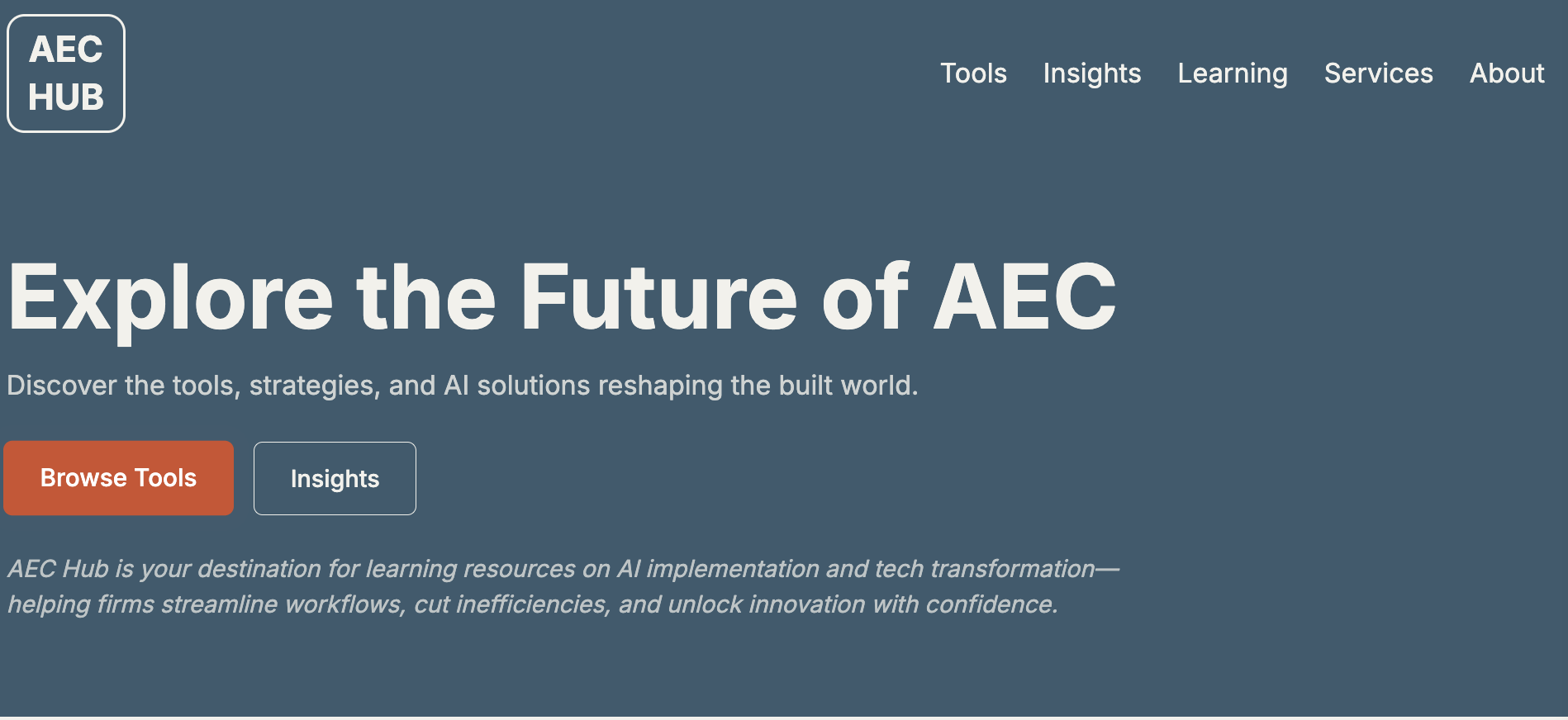 AEC Hub Preview