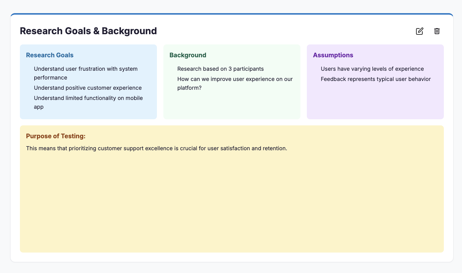 Research Goals & Background